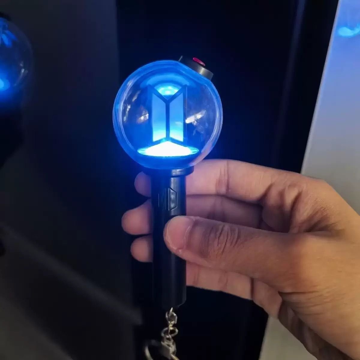 PRE_BOOKING!! ✨ BTS Lightstick keychain Ver 4 (Army Bomb) 💜 | Bluetooth Supported | Connect with Mobile 📱 (Copy) - Image 3