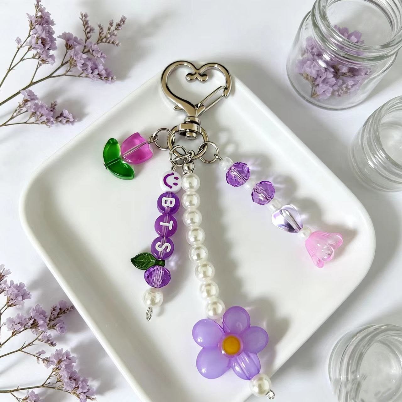 đ BTS Name Cute Keychain | Personalized K-pop Fan Keyring