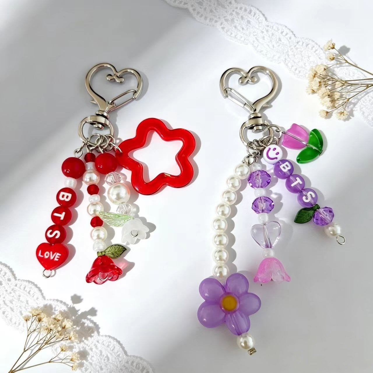 đ BTS Name Cute Keychain | Personalized K-pop Fan Keyring - Image 3
