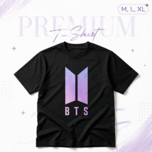 BTS Premium Black T-Shirt | Stylish Unisex Half Sleeve T-Shirt