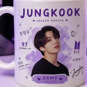 BTS Jungkook Golden Maknae Purple Custom Ceramic Mug